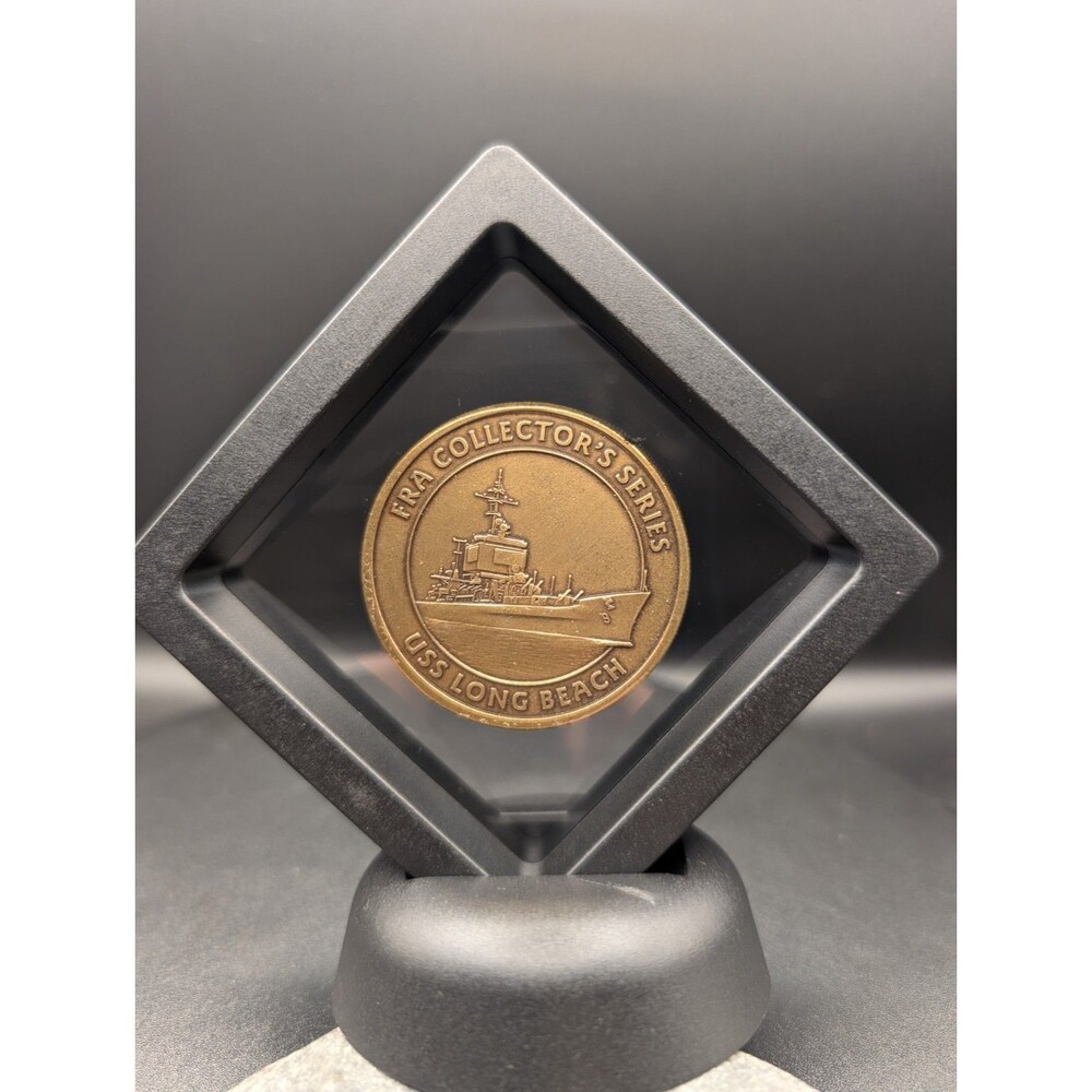 USS Long Beach Navy Coin • FRA Token • Military Commemorative Collectible